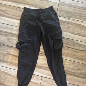 Lululemon Athletica Black Track Pants with Elastic Cuffs